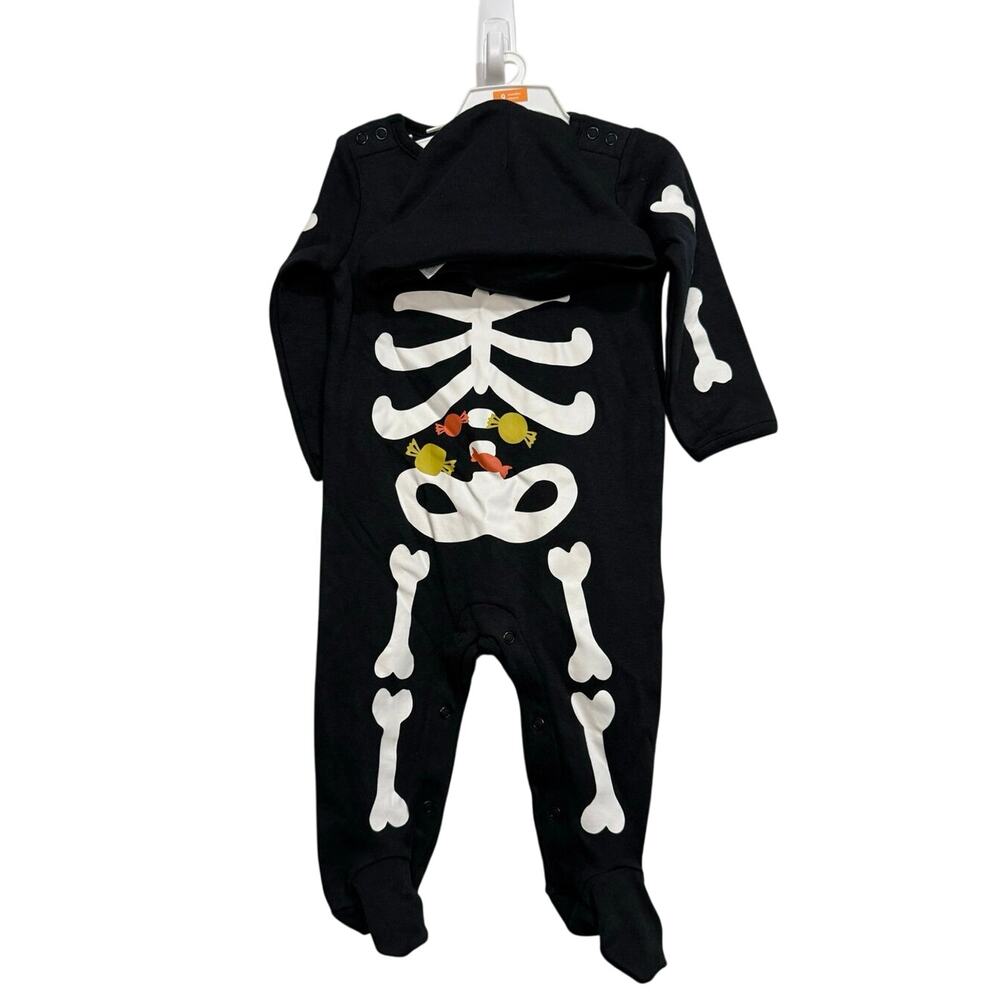 Carter’s 9 Month Skeleton One Piece Outfit and Hat
